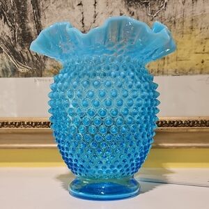 Fenton Opalescent Hobnail Vase